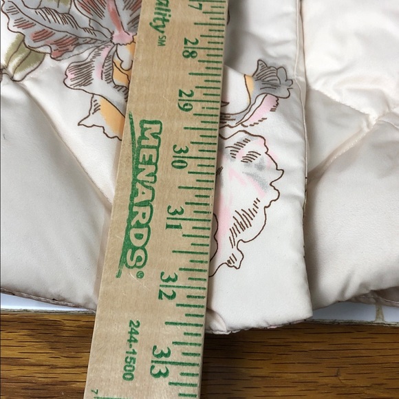 Sundance Duck Down womens L Floral Puffer Jacket with Faux Fur Hood Like new - Picture 10 of 12